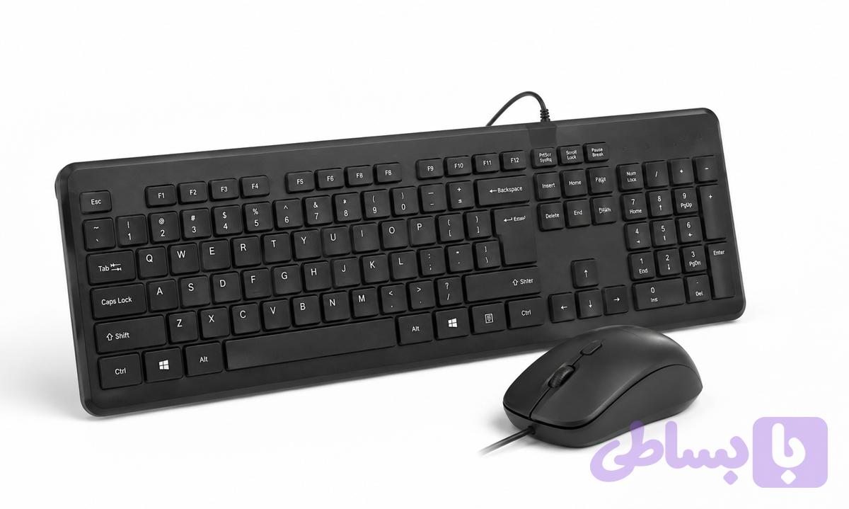ست کیبورد و ماوس سیمی MPLUSO KB-C025 — تصویر 1