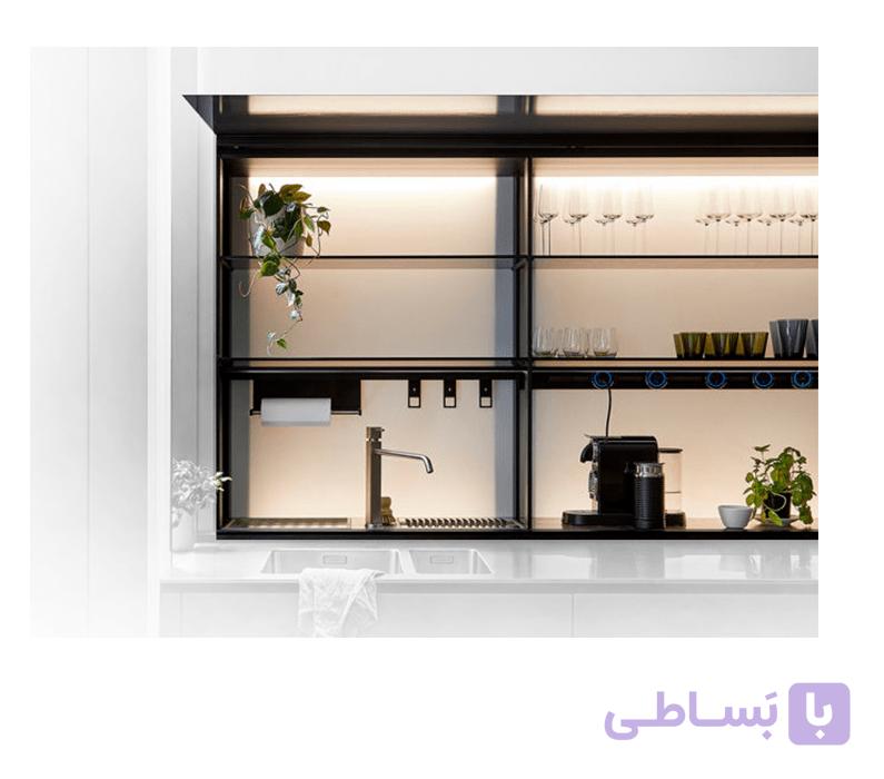 پروفیل استند عمودی شلف ترکیبی دکوراتیو مدل 4411 رنگ مشکی مات  3 متری فانتونی کد I261 — تصویر 1