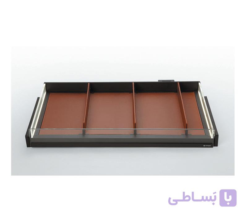 جا کفشی چرمی ریلی با بدنه LED رنگ موکا Venka Series  یونی هوپر کد WS4160 — تصویر 1