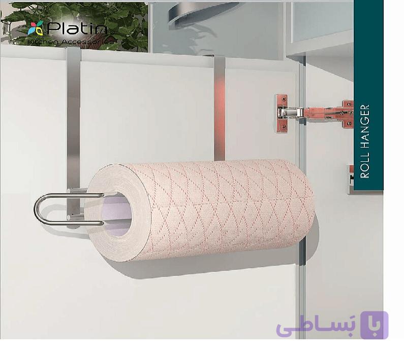 جای دستمال رولی درب آویز پلاتین کد 2803