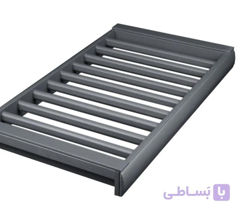 رک ریلی جای شلوار داخل کمد لباس با فریم چرم رنگ دودی سایز 90 فانتونی کد J627