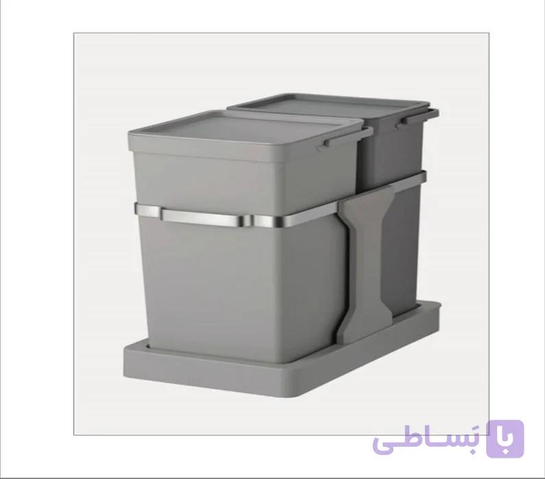 سطل دو قلو زیر سینک ریلی ملونی کد 9176