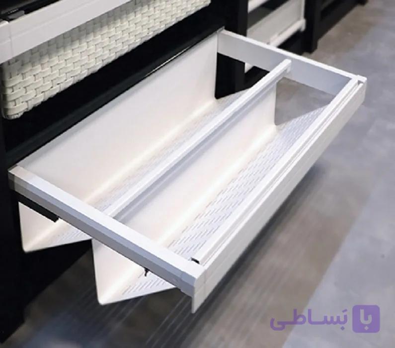 جا کفشی ریلی داخل کمد رنگ سفید طرح ایتالین سایز 90 فانتونی کد J530