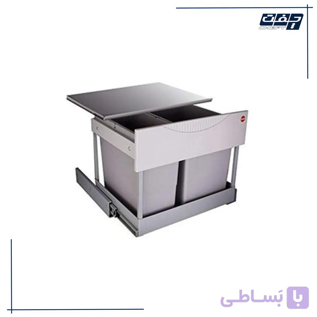 سطل چند منظوره توکار متصل به کف هایلو مدل رامسپار تاندم اس پلاس جهت یونیت عرض 60 سانتیمتر 3644821 فانتونی کد Q160 — تصویر 1