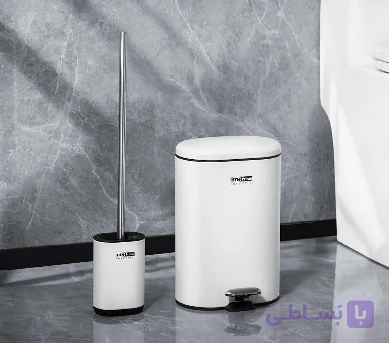 ست براش و سطل زباله پدالی HTN مدل HTB037