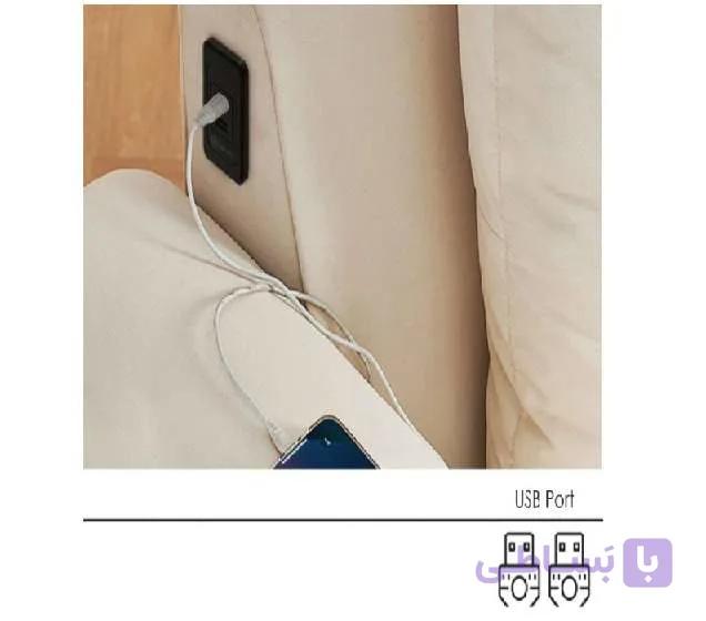 هاب شارژ با رنگ مشکی مدل Reva یک پورت USB و یک پورت تایپ C فانتونی کد N370