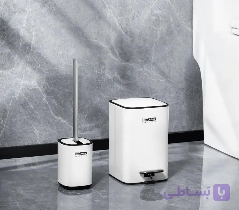 ست براش و سطل زباله پدالی HTN مدل HTB017