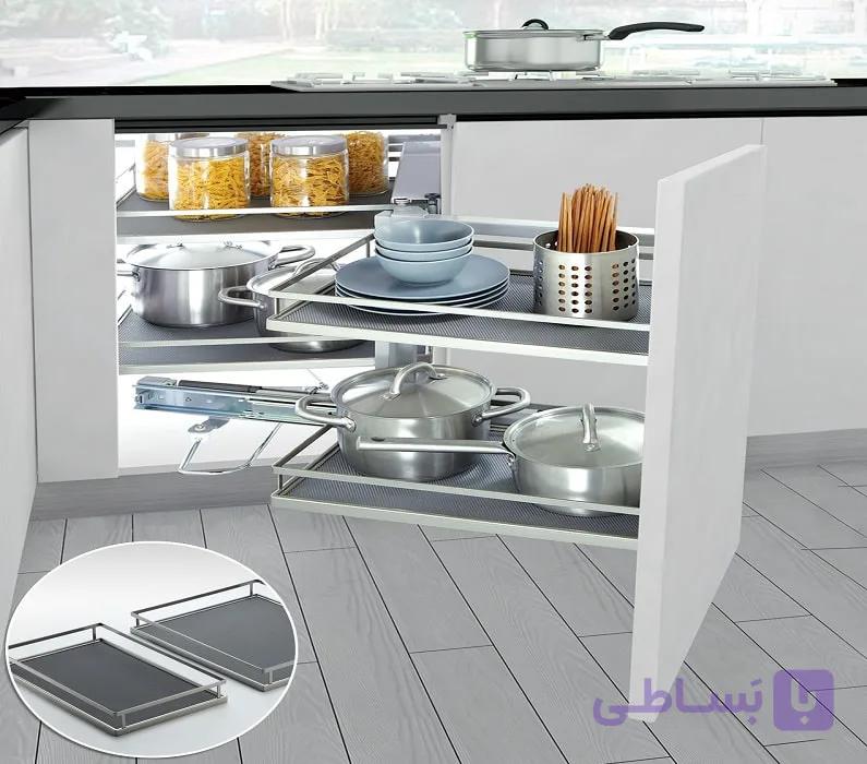 لمن کرنر کابینت زمینی آرام بند نانو کوتینگ
