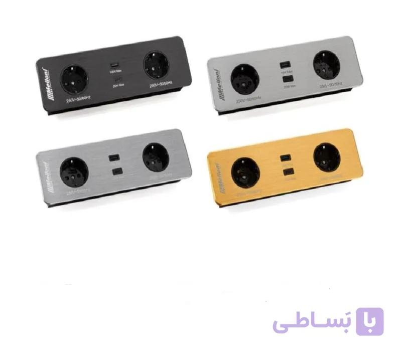 پریز توکار ملونی کد 10056 — تصویر 1