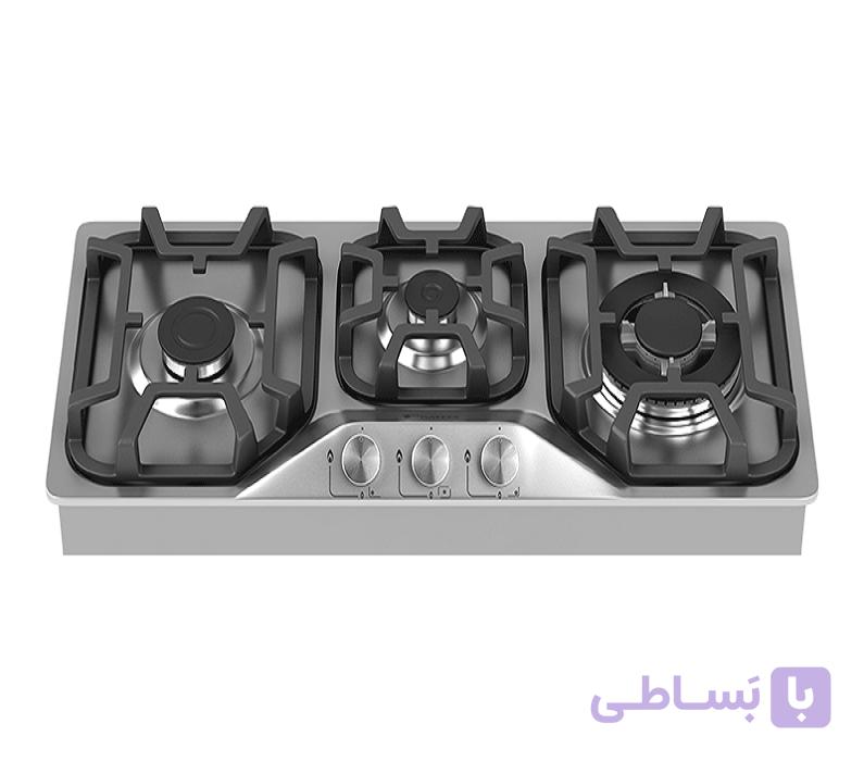 اجاق گاز رومیزی استیل 3 شعله داتیس کد DS 375