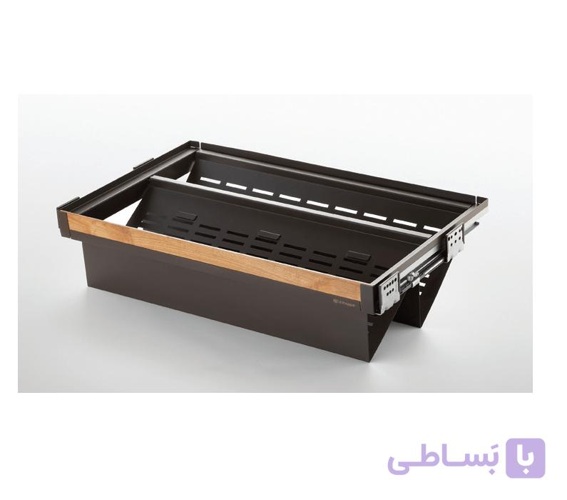 جا کفشی فلزی ریلی با صفحه مشبک داخل کمد با فرانت چوب Neka Wood Series یونی هوپر کد WS4144 — تصویر 1