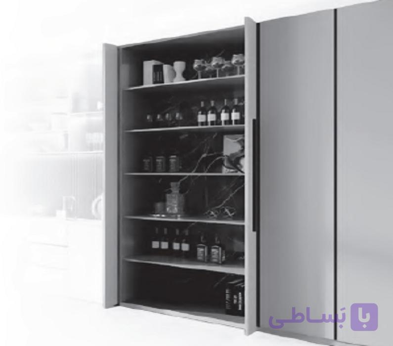 مکانیزم درب لولایی کمدی پاکت در تک درب چوبی راست باز شو فانتونی کد K002
