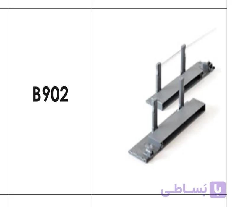 براکت 193 میلیمتر جلو جهت ریل اینر با فرانت آلومینیوم ریل اسلیم و اسلیم شیشه فانتونی کد B902