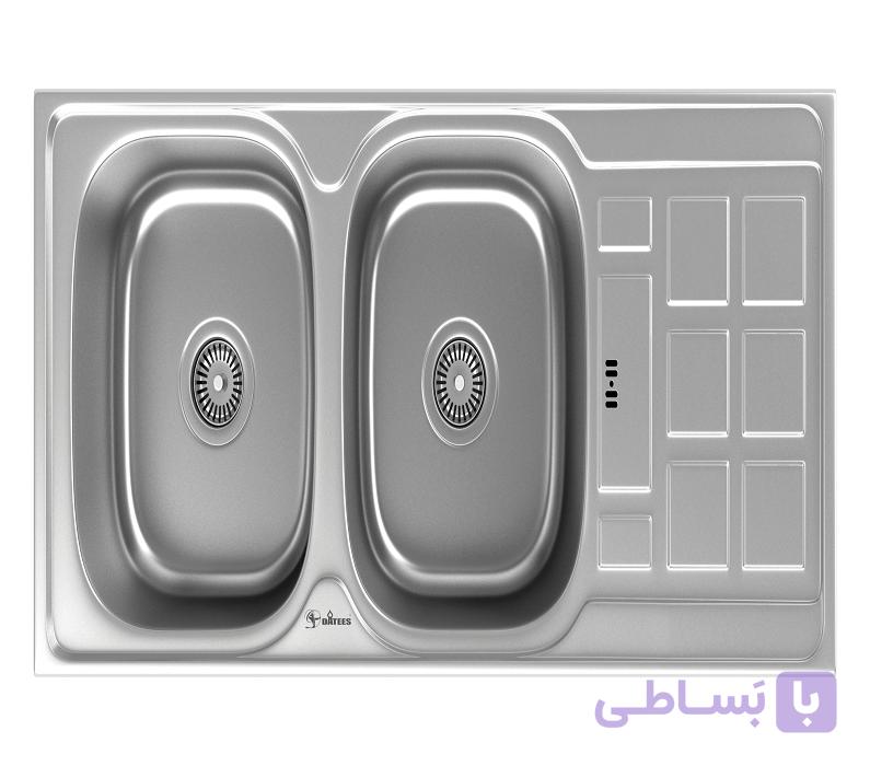 سینک ظرفشویی استیل توکار داتیس کد DB134 — تصویر 1