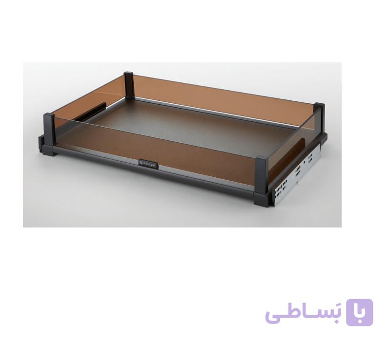 جای البسه ریلی با دیواره شیشه ای رنگ موکا Mocca Series یونی هوپر کد WS4128 — تصویر 1