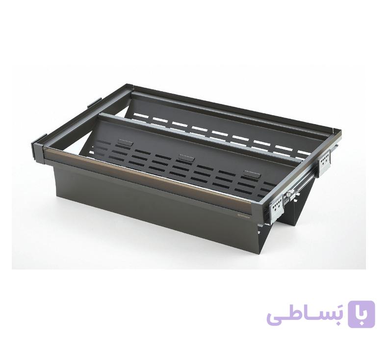 جا کفشی فلزی ریلی با صفحه مشبک داخل کمد با فرانت شیشه Neka Glass Series یونی هوپر کد WS4144G — تصویر 1