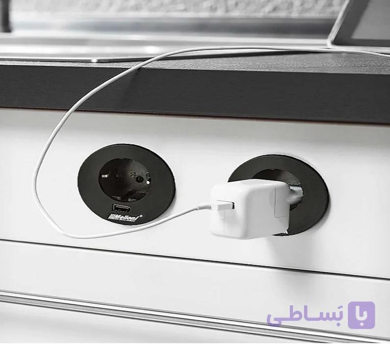 پریز توکار گرد سیمپل ملونی کد 10034