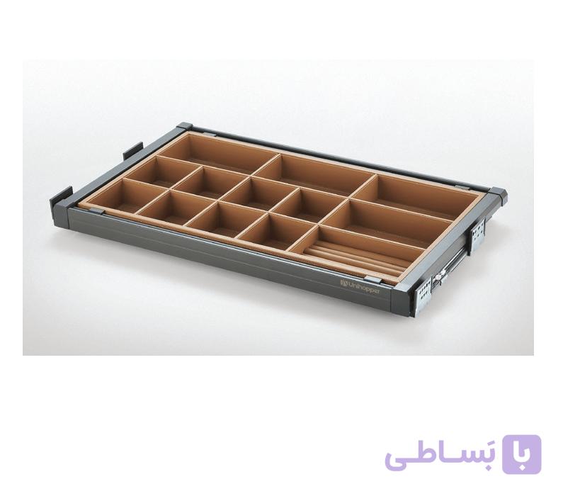 جای کمربند و کروات و زیورآلات مخملی ریلی رنگ موکا Mocca Series  یونی هوپر کد ws4117L — تصویر 1