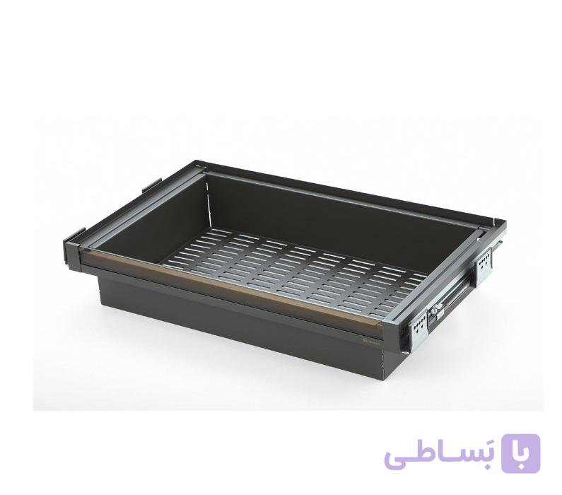 طبقه کشویی فلزی ریلی داخل کمد با فرانت شیشه Neka Glass Series یونی هوپر کد WS4142G — تصویر 1
