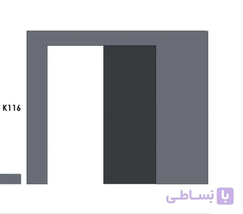 مکانیزم این لاین 220 سانتی متر تک درب چوبی ساختمانی راست باز شو با عرض درب حداکثر 110 سانتی متر فانتونی کد K116
