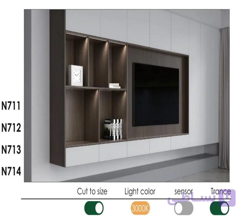 چراغ LED  توکار با نور شیبدار مدل لینیا (Linea) عرض 250 سانتیمتر فانتونی کد N714