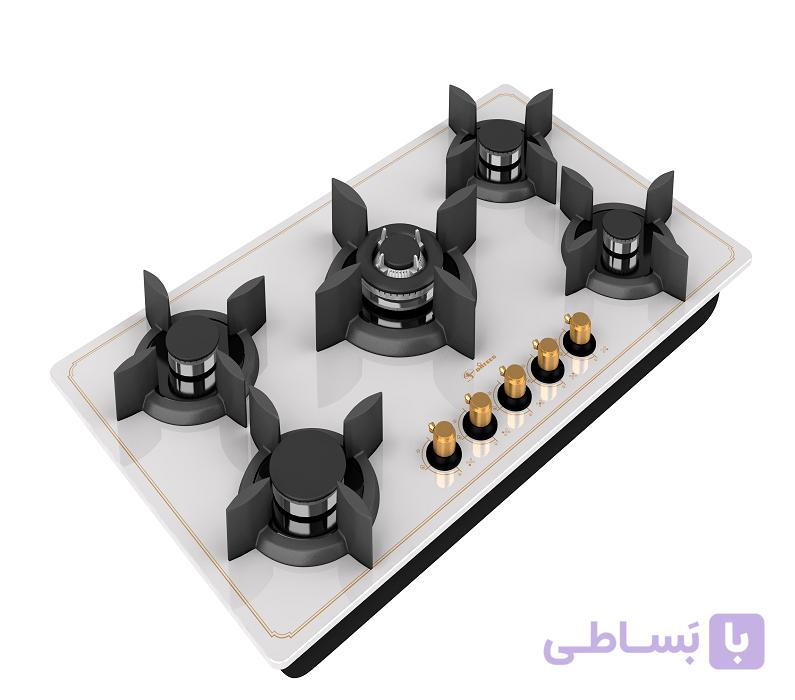 اجاق گاز رومیزی شیشه ای 5 شعله داتیس کد DG 582_Ultra