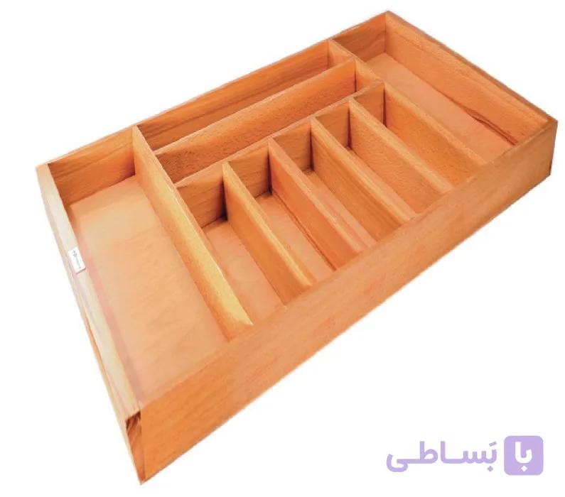 جای قاشق و چنگال چوب راش  45