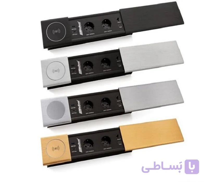 پریز توکار کشویی ملونی کد 10068 — تصویر 1