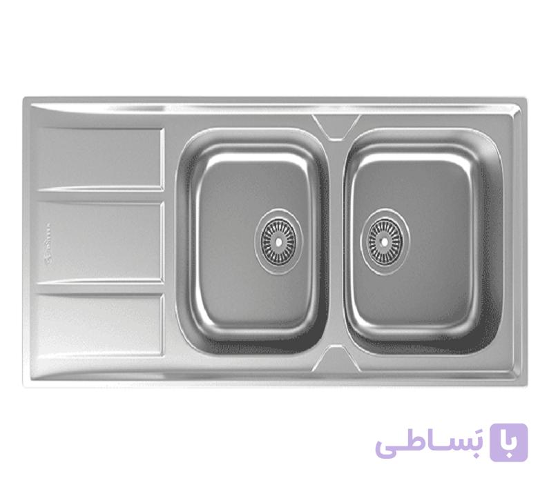 سینک ظرفشویی استیل توکار داتیس کد DB180 — تصویر 1