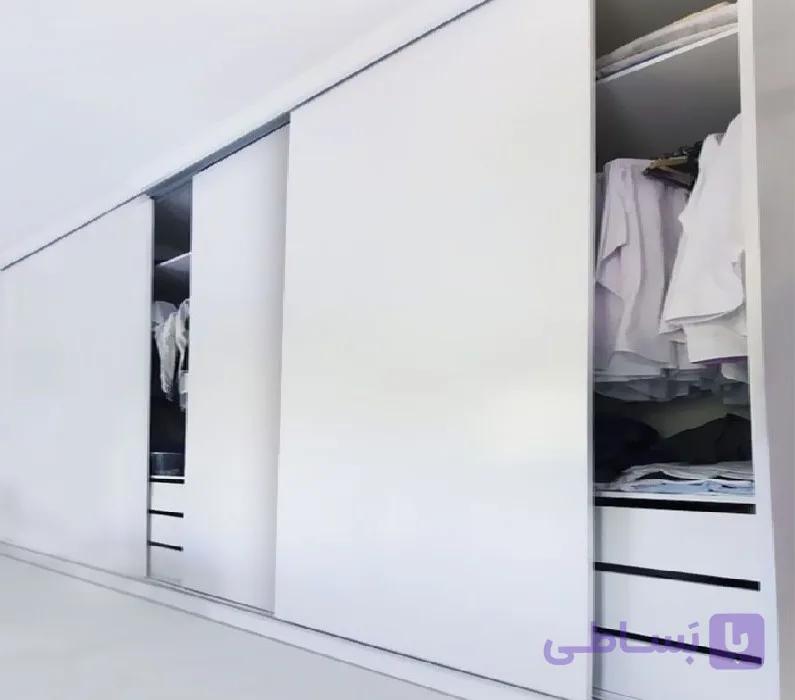 مکانیزم تاپ لاین NM3 (3 درب) چوبی توکار با عرض120 سانتی متر فانتونی کد K124