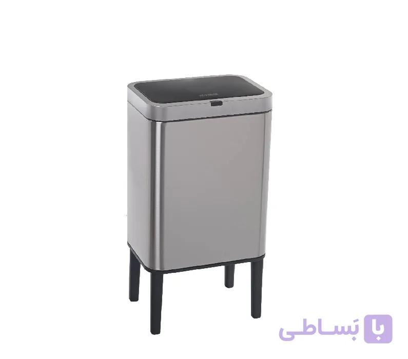 سطل زباله 13 لیتری هوشمند سنسور دار و پایه دار HTN کد HTD112-13L