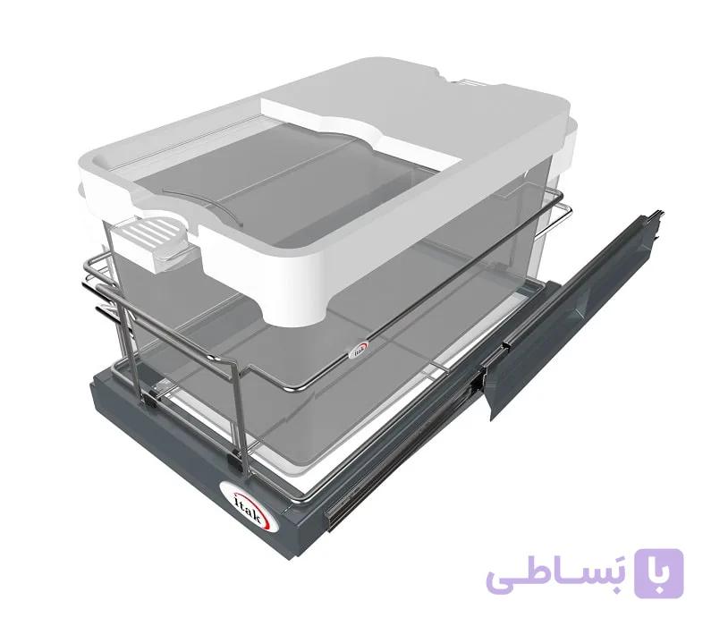 سبد بغل ریل جای برنج ( تک مخزن ) آی تک کد M_V110