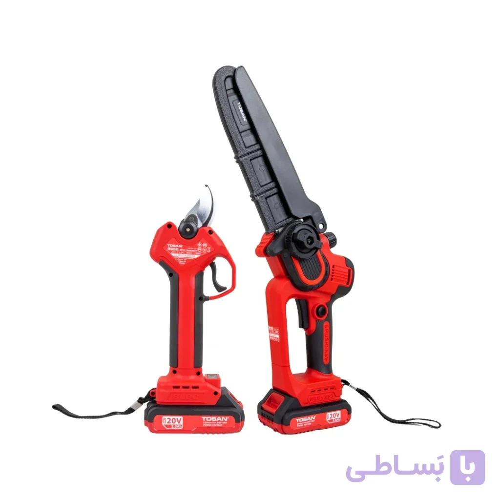 کیت قیچی و اره 20 سانتی متری شارژی براشلس توسن مدل 9599 — تصویر 1