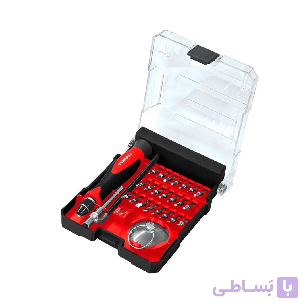 ست پیچ گوشتی موبایلی 29 عددی توسن مدل4800 — تصویر 1
