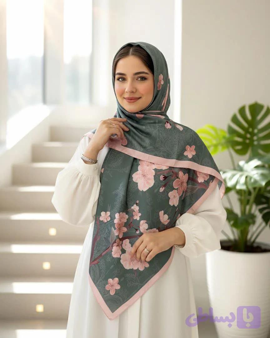 روسری ابریشم قواره140 (کد B97E5)