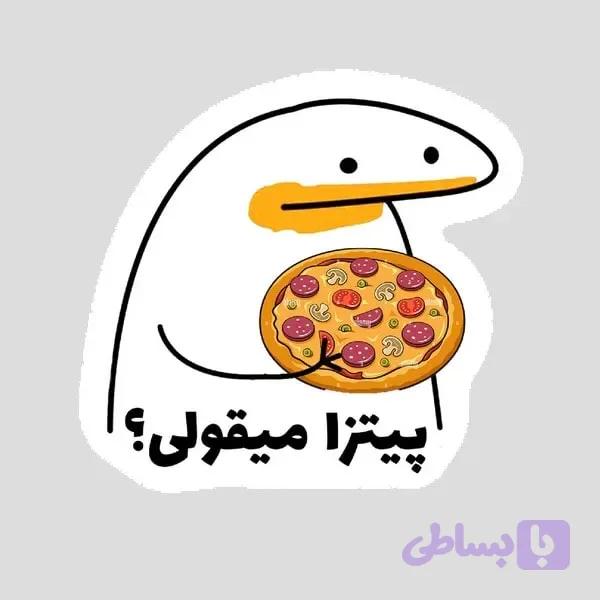 استیکر پیتزا میقولی (کد QNECU)