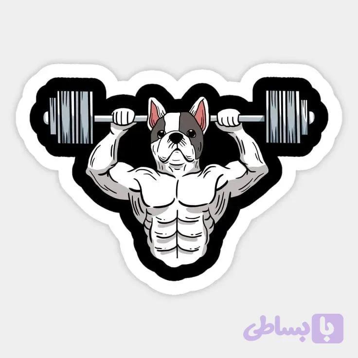 استیکر bodybuilding 04