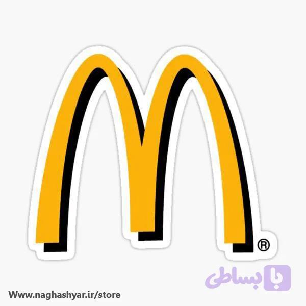 استیکر لوگو مک دونالد McDonald