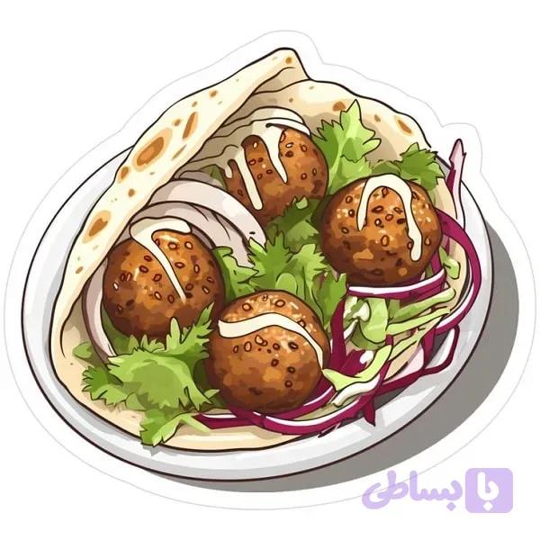 استیکر فلافل