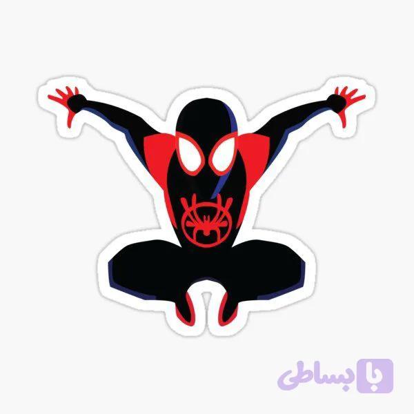 استیکر مرد عنکبوتی مشکی