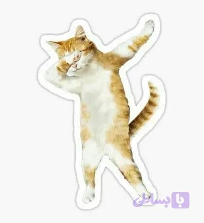 استیکر cat meme 03