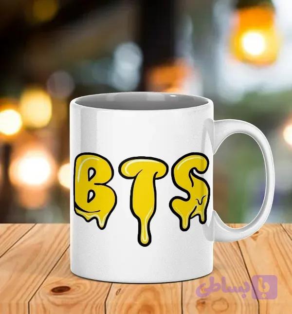 ماگ طرح نوشته bts