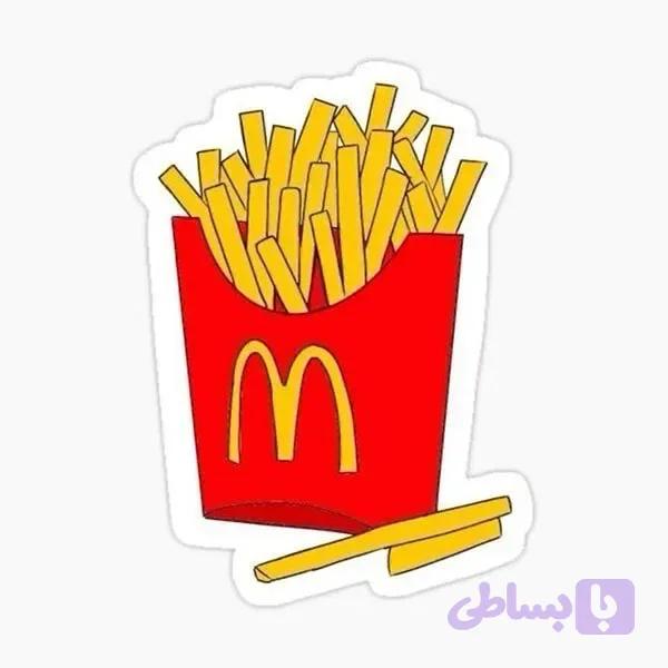 استیکر سیب زمینی سرخ کرده