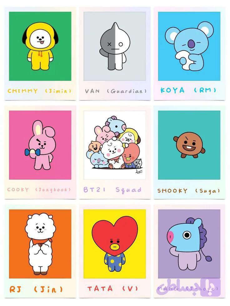 پک استیکر BT21