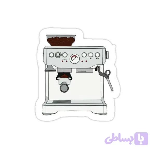 استیکر قهوه ساز