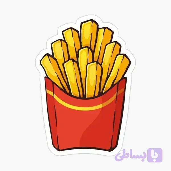 استیکر سیب زمینی سرخ کرده (کد 4TO8T)