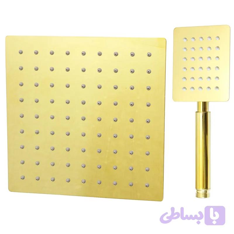 گوشی با سردوش استیل 25*25 طلایی