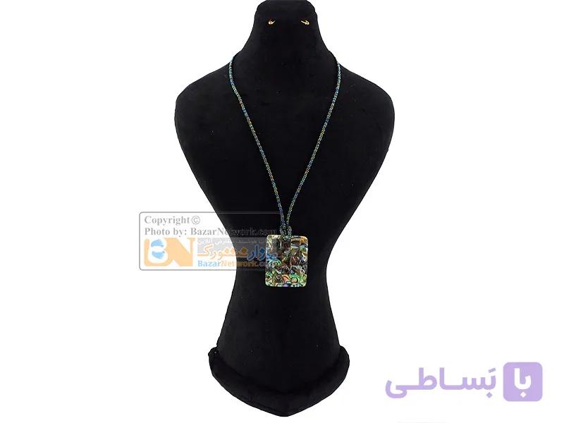 گردنبند صدف خاتم کاری کد 405 — تصویر 1