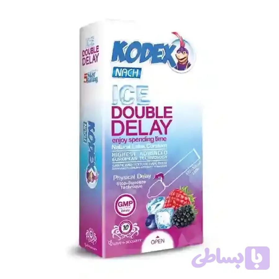 کاندوم ناچ کدکس مدل Ice Double Delay بسته 10 عددی — تصویر 1