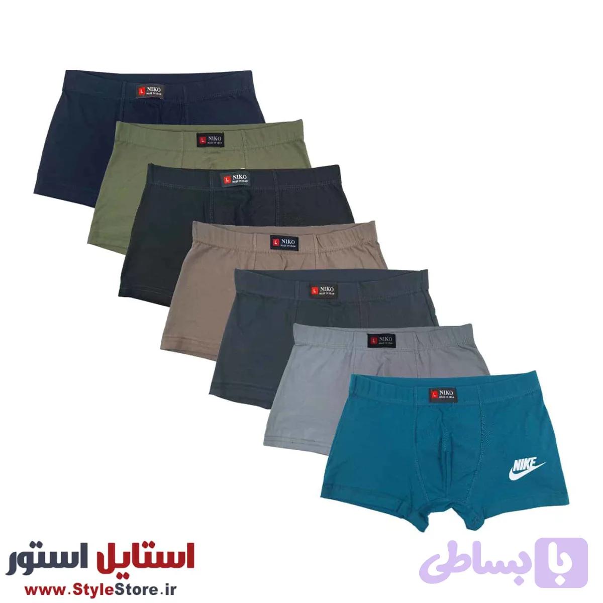 شورت مردانه نیکو نیم پا پنبه لاکرا — تصویر 1